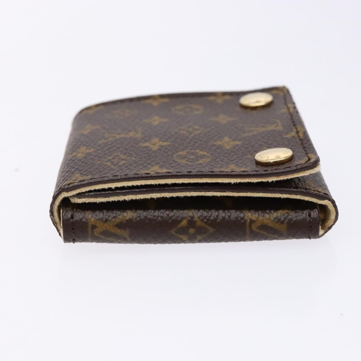 Louis Vuitton Case Jewelry Box Canvas Brown Canvas Wallets Accessory (Authentic Pre-Loved)