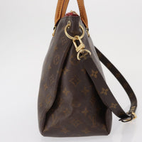 Louis Vuitton Pallas Tote Monogram Canvas With Leather Brown Canvas Tote Bag Bag (Pre-Loved)