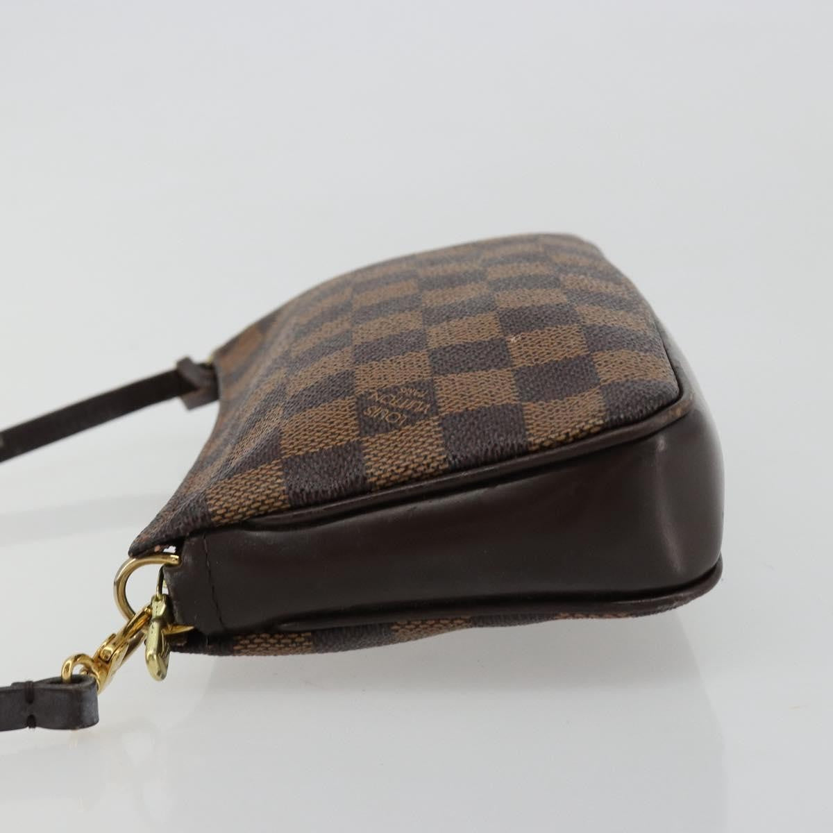 Louis Vuitton Navona Pochette Accessoires Damier Brown Canvas Clutche & Pouche Bag (Authentic Pre-Loved)