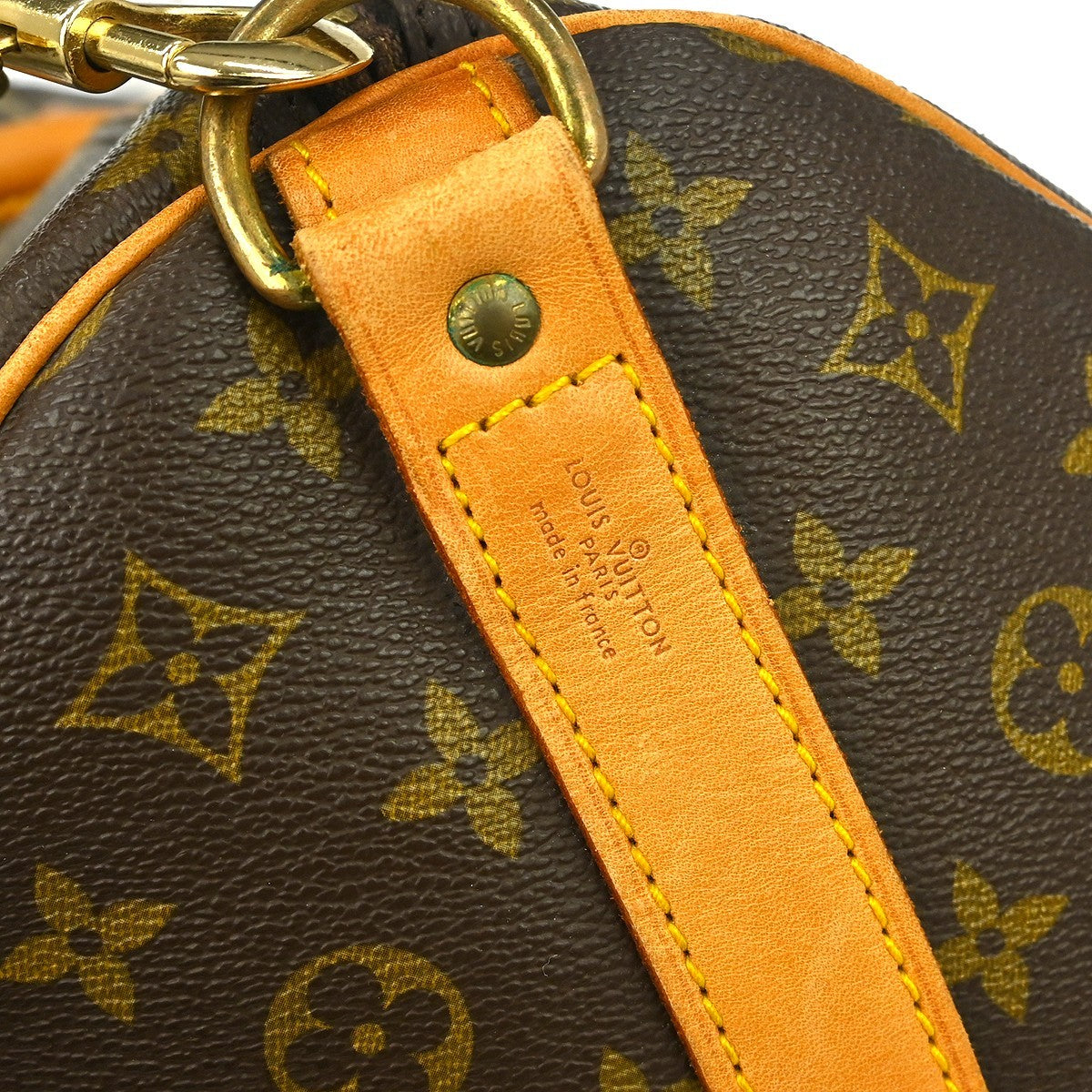 Louis Vuitton Keepall Bandouliere Bag Monogram Canvas Brown Canvas Travel Bag Bag (Authentic Pre-Loved)