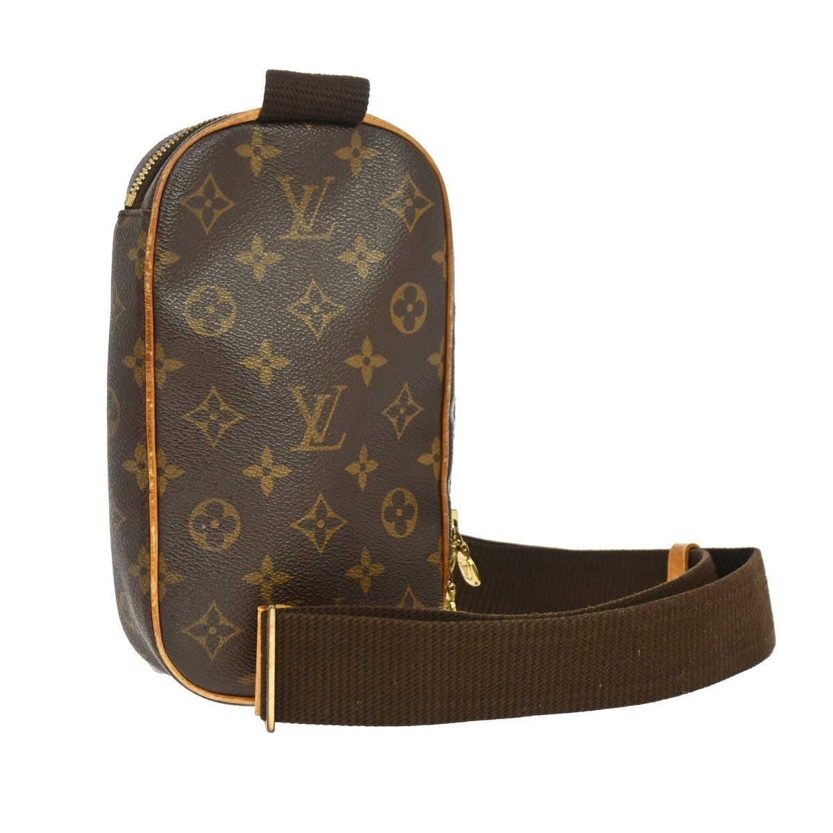 Louis Vuitton Louis Vuitton Pochette Gange Monogram Canvas Brown Canvas Clutche & Pouche Bag (Authentic Pre-Loved)
