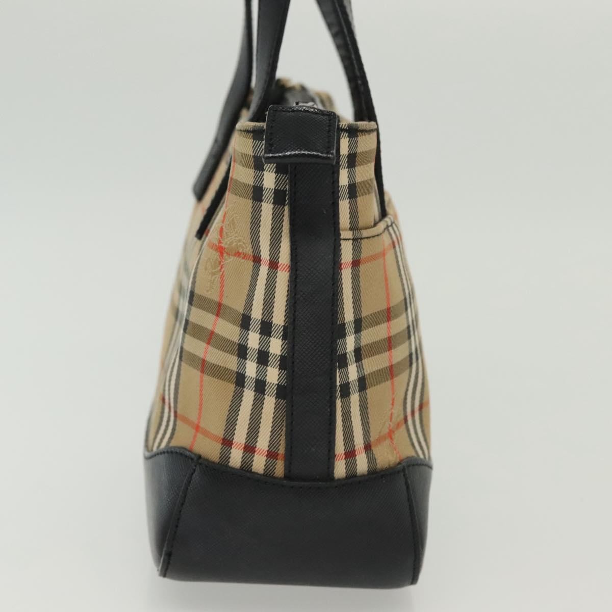 Burberry Nova Handbag Check Pattern Beige Canvas Bag (Authentic Pre-Loved)