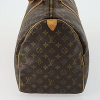 Louis Vuitton Keepall Bag Monogram Canvas Brown Canvas Travel Bag Bag (Pre-Loved)