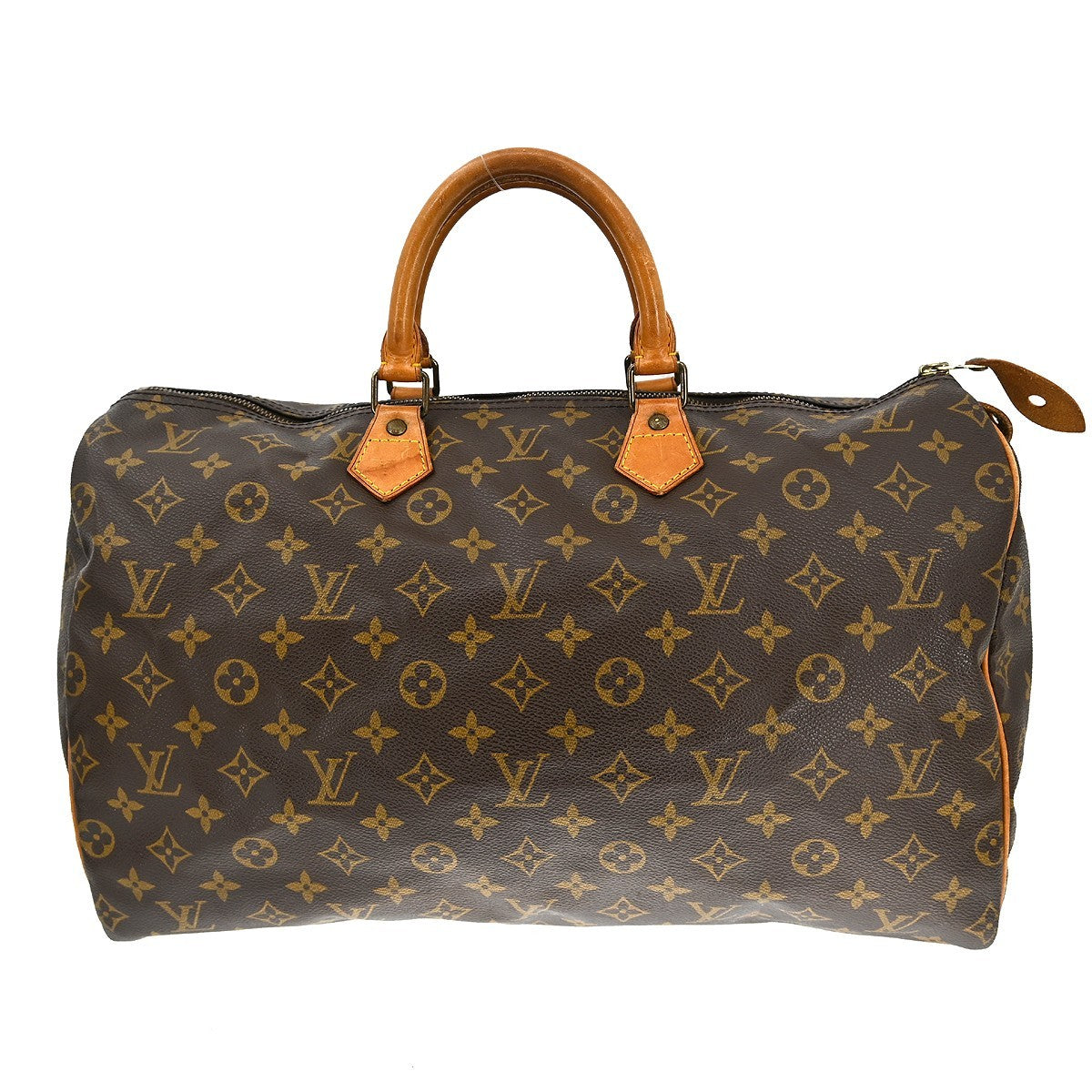 Louis Vuitton Speedy Handbag Monogram Canvas Brown Canvas Handbag (Pre-Loved)