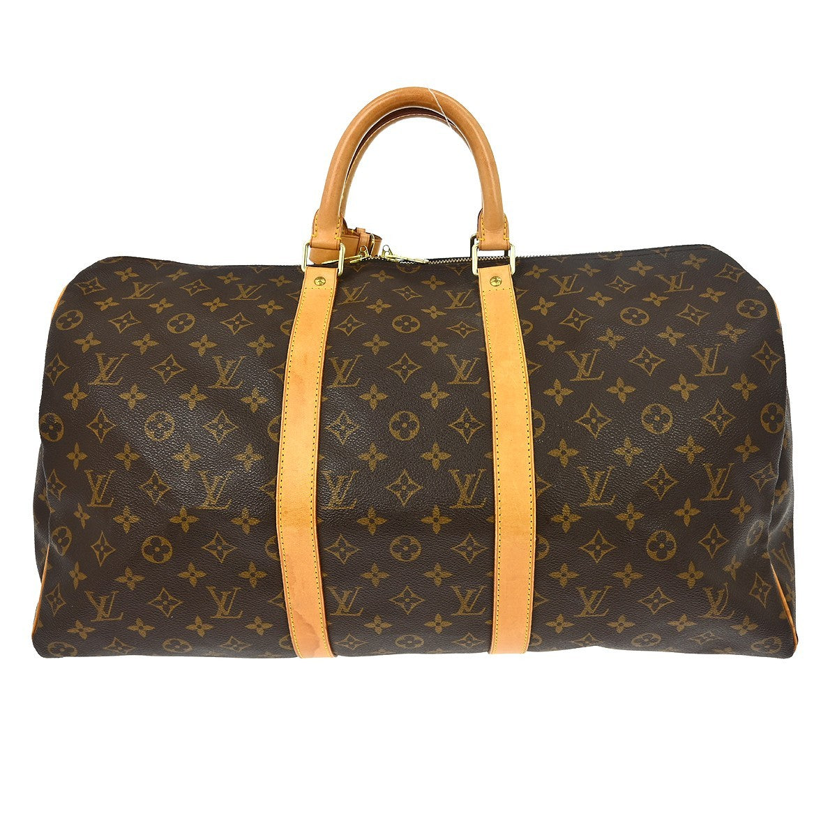 Louis Vuitton Louis Vuitton Keepall Bag Monogram Canvas Brown Canvas Travel Bag Bag (Pre-Loved)