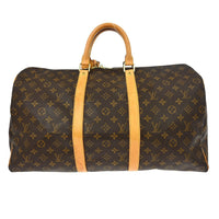 Louis Vuitton Louis Vuitton Keepall Bag Monogram Canvas Brown Canvas Travel Bag Bag (Pre-Loved)
