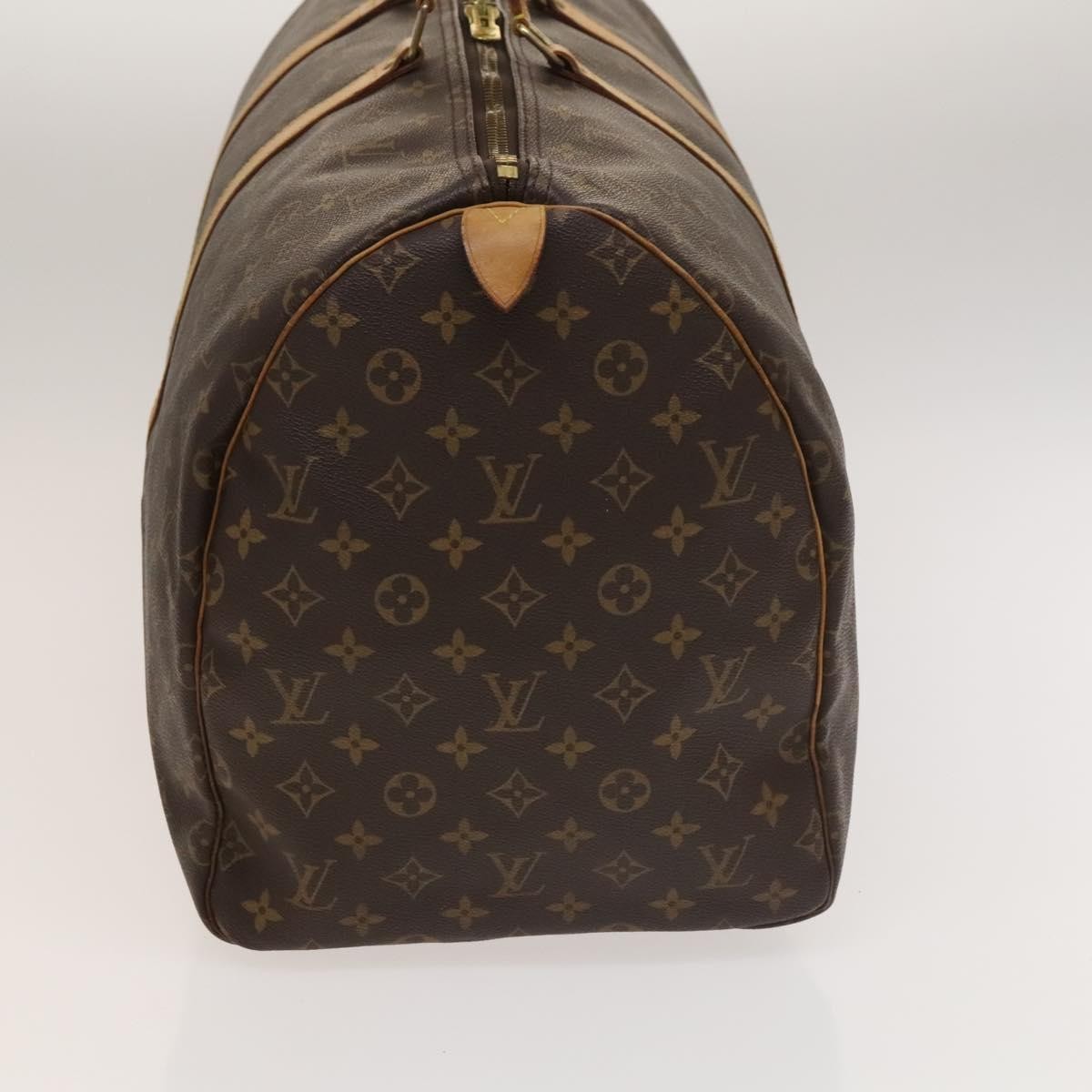 Louis Vuitton Keepall Bag Monogram Canvas Brown Canvas Travel Bag Bag (Authentic Pre-Loved)