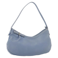Salvatore Ferragamo Vala Shoulder Bag Leather Blue Leather Shoulder Bag Bag (Authentic Pre-Loved)