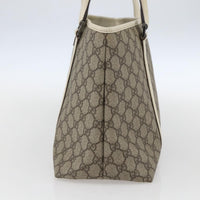 Gucci Joy Tote Gg Coated Canvas With Leather Beige Pvc Tote Bag Bag (Pre-Loved)