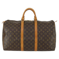 Louis Vuitton Keepall Bag Monogram Canvas Brown Canvas Travel Bag Bag (Pre-Loved)