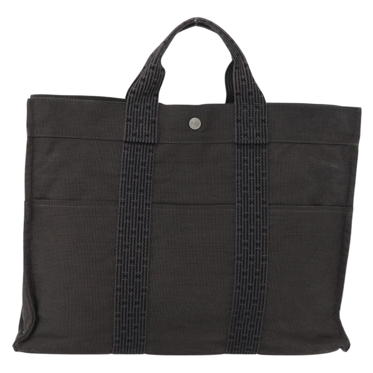 Hermes Fourre-Tout Herline Canvas Gray Canvas Tote Bag Bag (Authentic Pre-Loved)