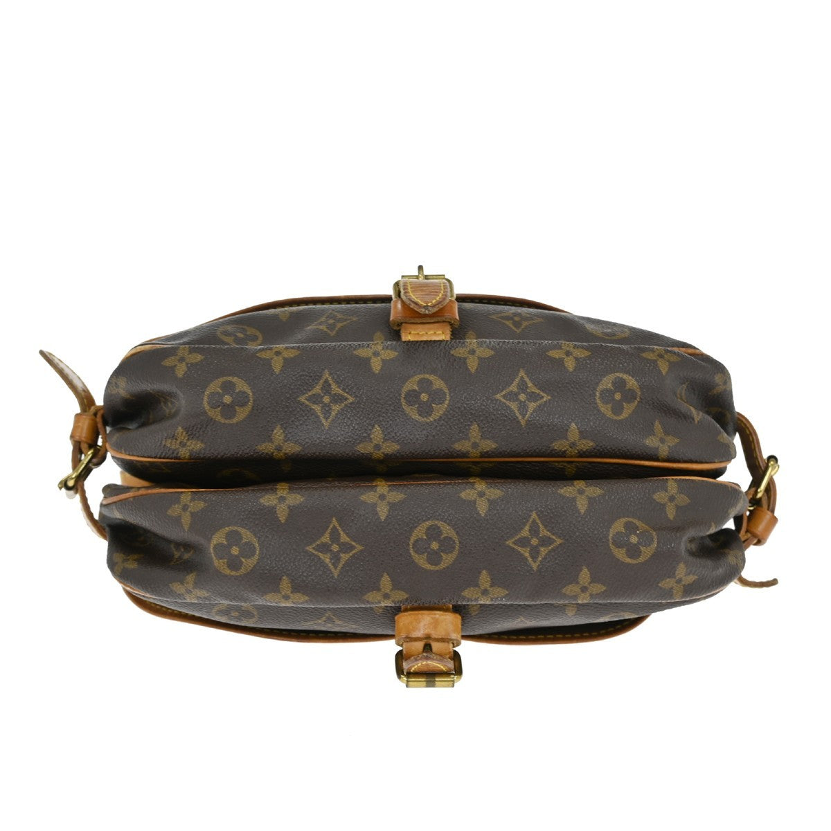 Louis Vuitton Saumur Handbag Monogram Canvas Brown Canvas Shoulder Bag Bag (Pre-Loved)