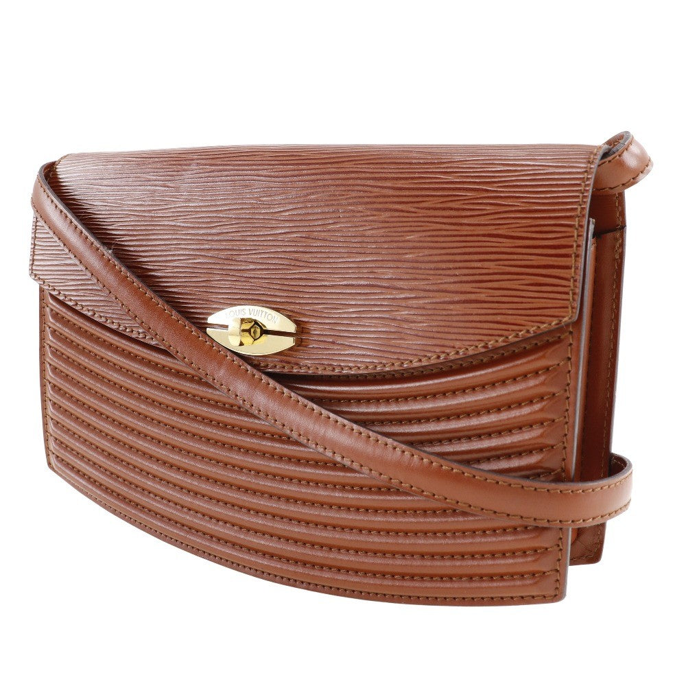 Louis Vuitton Prebourg Shoulder Bag Epi Leather Brown Leather Shoulder Bag Bag (Pre-Loved)