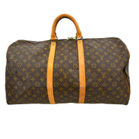 Louis Vuitton Louis Vuitton Keepall Bag Monogram Canvas Brown Canvas Travel Bag Bag (Authentic Pre-Loved)