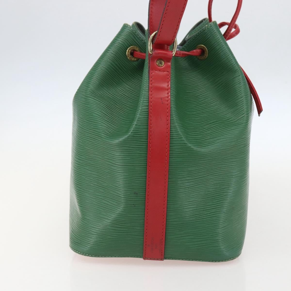 Louis Vuitton Bicolor Petit Noe Handbag Epi Leather Green Leather Shoulder Bag Bag (Pre-Loved)