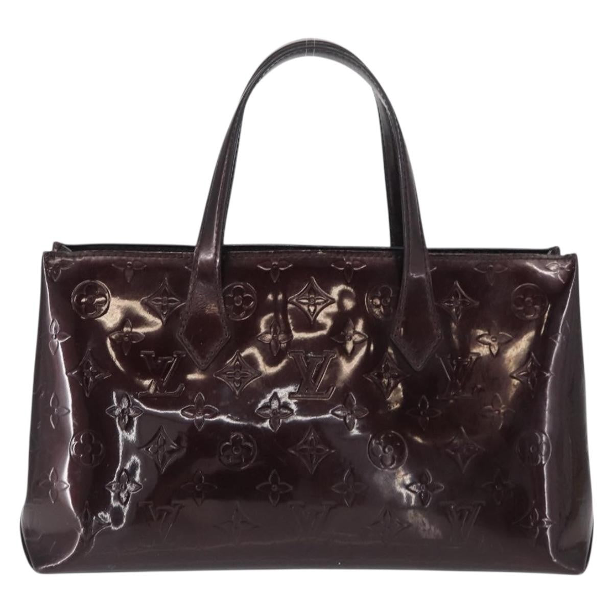 Louis Vuitton Wilshire Handbag Monogram Vernis Burgundy Patent_Leather Tote Bag Bag (Authentic Pre-Loved)