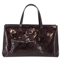 Louis Vuitton Wilshire Handbag Monogram Vernis Burgundy Patent_Leather Tote Bag Bag (Authentic Pre-Loved)