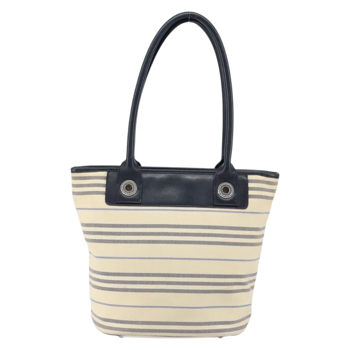 Burberry Vintage Tote Bag Canvas Beige Canvas Tote Bag Bag (Pre-Loved)