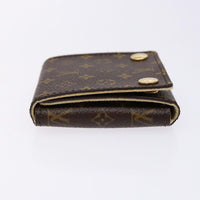 Louis Vuitton Case Jewelry Box Canvas Brown Canvas Wallets Accessory (Authentic Pre-Loved)