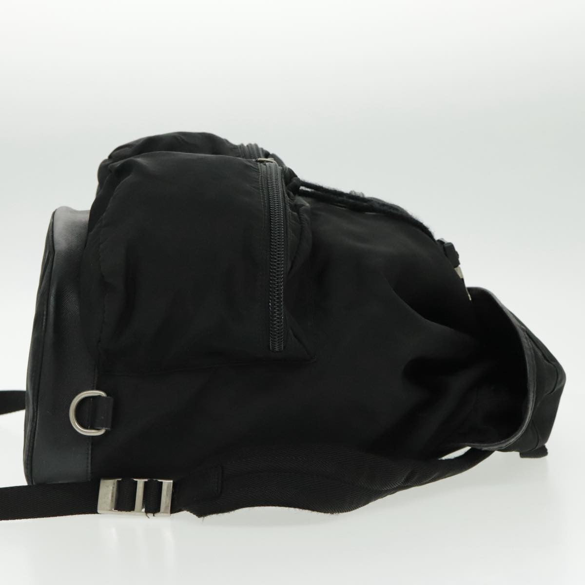 Prada Double Front Pocket Backpack Tessuto Black Nylon Backpack Bag (Authentic Pre-Loved)
