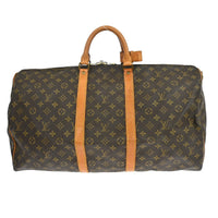Louis Vuitton Louis Vuitton Keepall Bandouliere Bag Monogram Canvas Brown Canvas Travel Bag Bag (Authentic Pre-Loved)