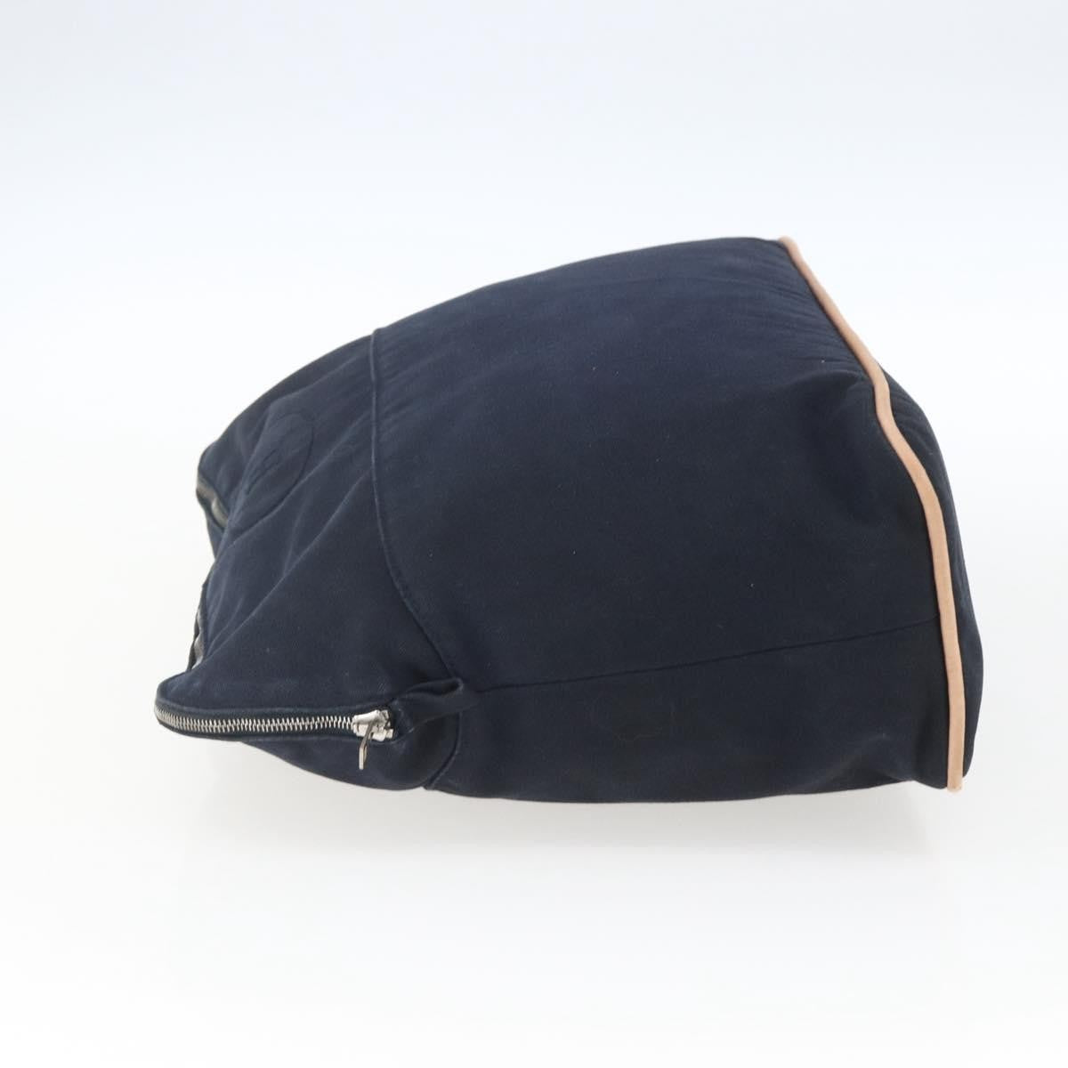 Hermes Bolide Travel Pouch Canvas Navy Canvas Clutche & Pouche Bag (Pre-Loved)