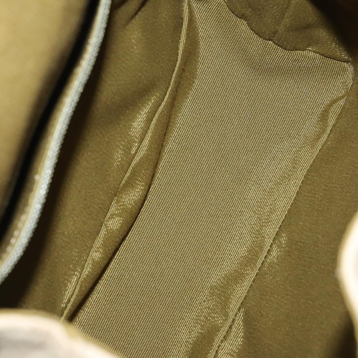Salvatore Ferragamo Gancini Backpack Canvas Beige Canvas Backpack Bag (Authentic Pre-Loved)