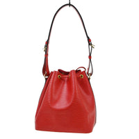 Louis Vuitton Petit Noe Handbag Epi Leather Red Leather Shoulder Bag Bag (Pre-Loved)