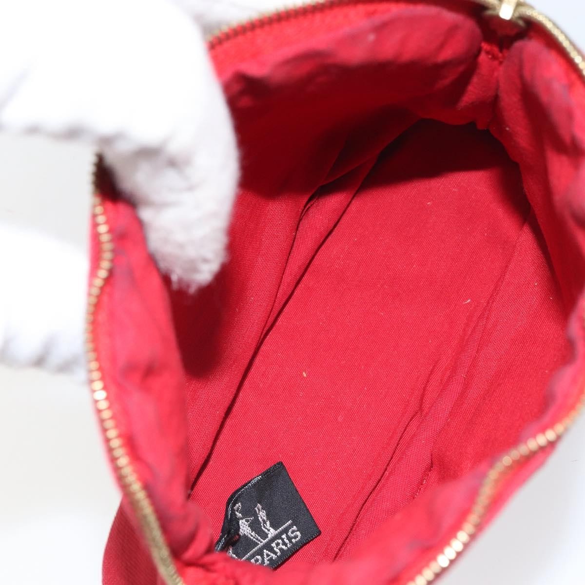 Hermes Bolide Travel Pouch Canvas Red Canvas Clutche & Pouche Bag (Pre-Loved)