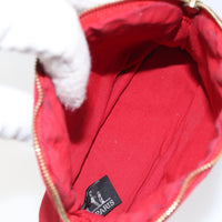 Hermes Bolide Travel Pouch Canvas Red Canvas Clutche & Pouche Bag (Pre-Loved)
