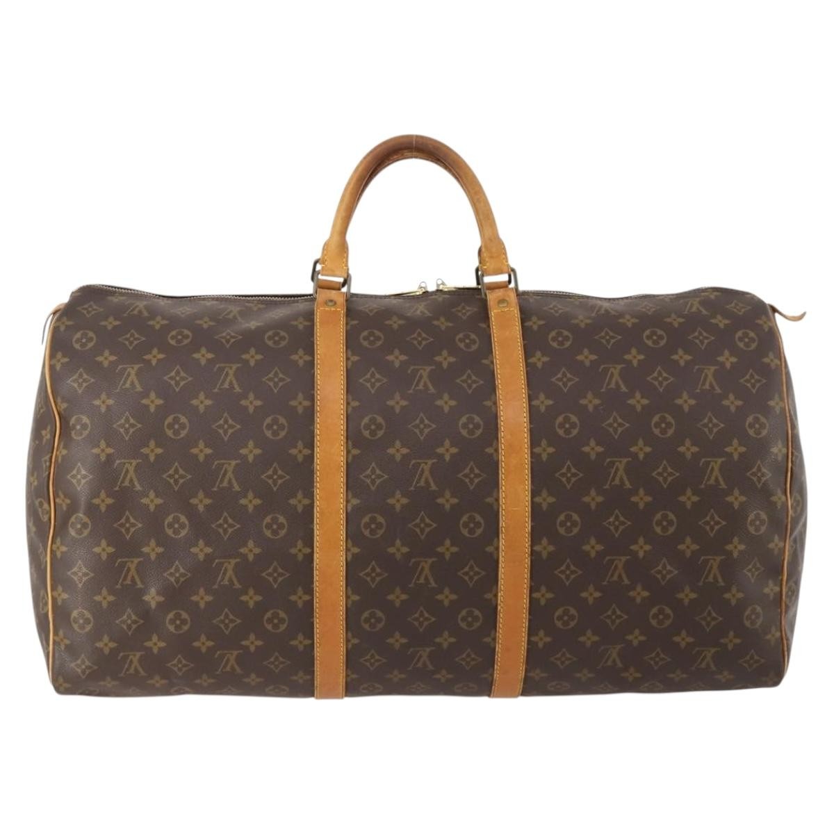Louis Vuitton Louis Vuitton Keepall Bag Monogram Canvas Brown Canvas Travel Bag Bag (Pre-Loved)