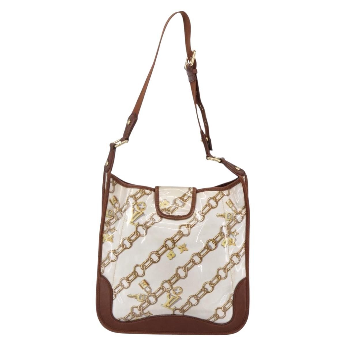 Louis Vuitton Louis Vuitton Charms Musette Handbag Pvc Over Printed Silk White Plastic Shoulder Bag Bag (Pre-Loved)
