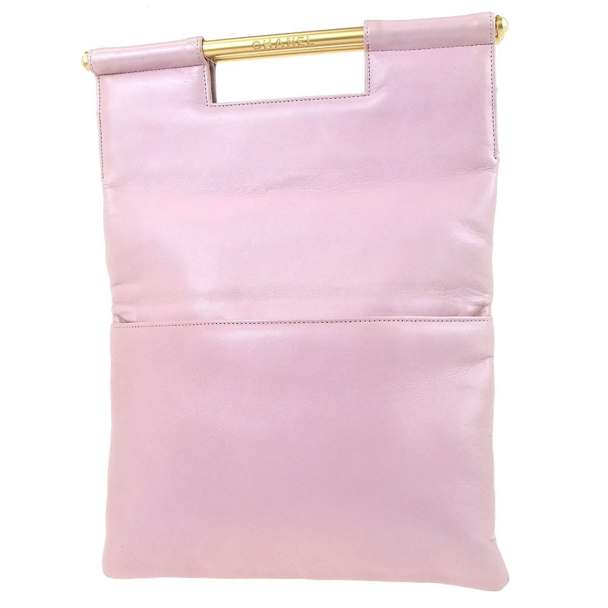 Chanel Chanel Coco Mark Leather Tote Bag Leather Pink Leather Handbag (Authentic Pre-Loved)