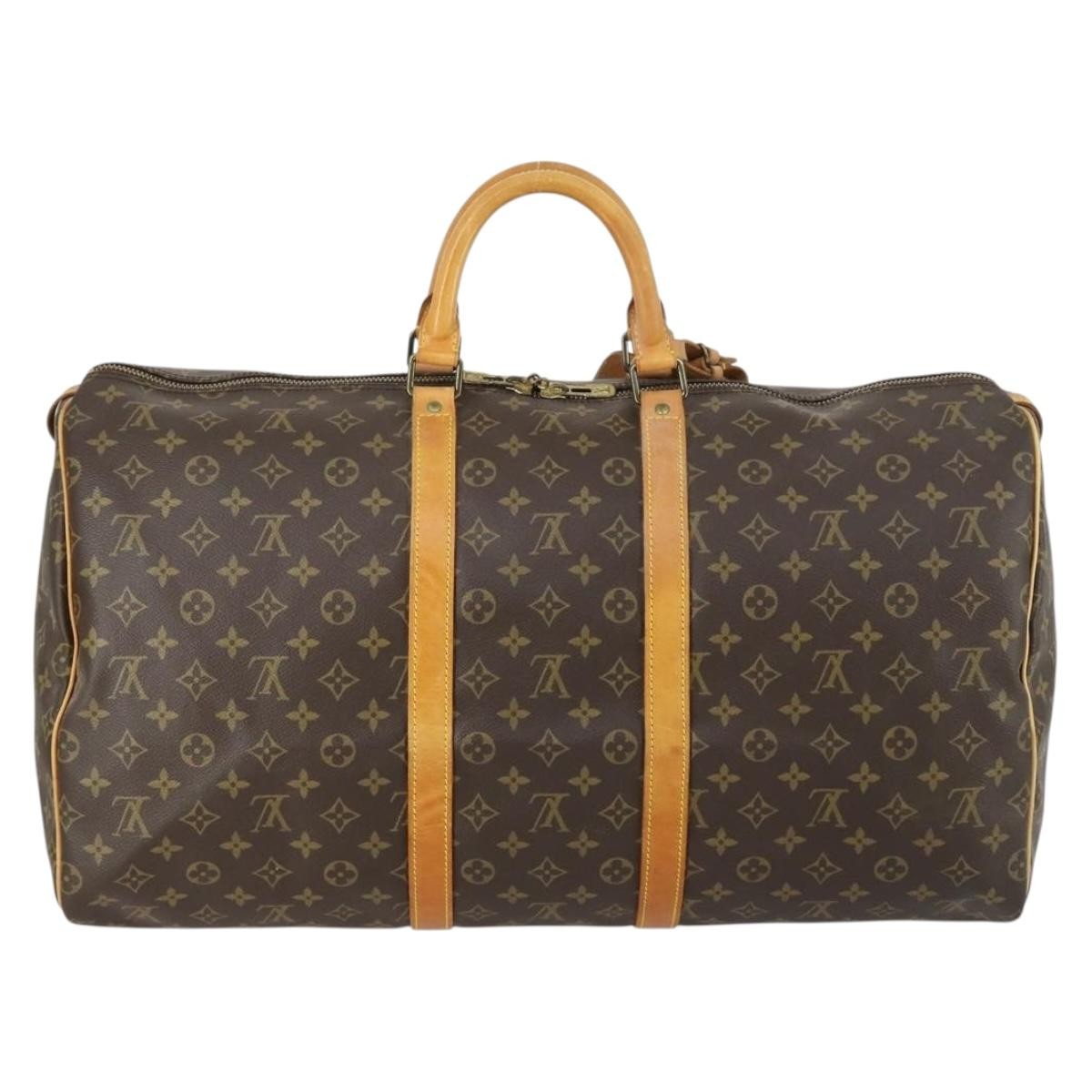 Louis Vuitton Louis Vuitton Keepall Bag Monogram Canvas Brown Canvas Travel Bag Bag (Authentic Pre-Loved)