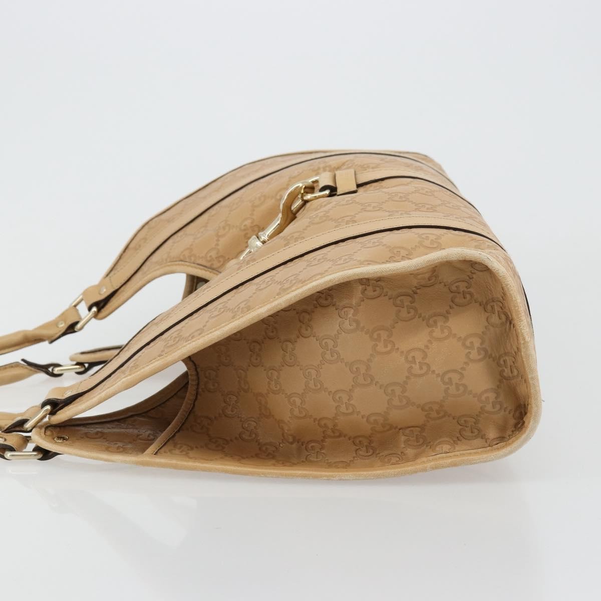 Gucci Joy Shoulder Bag Leather Beige Leather Shoulder Bag Bag (Pre-Loved)