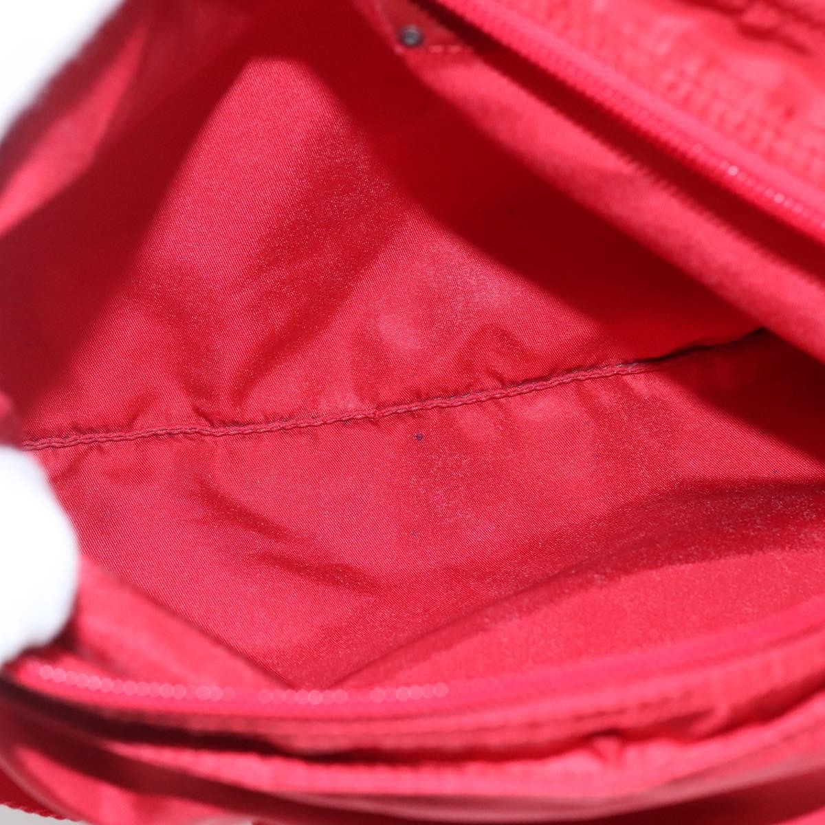 Prada Flat Messenger Bag Tessuto Red Nylon Shoulder Bag Bag (Pre-Loved)