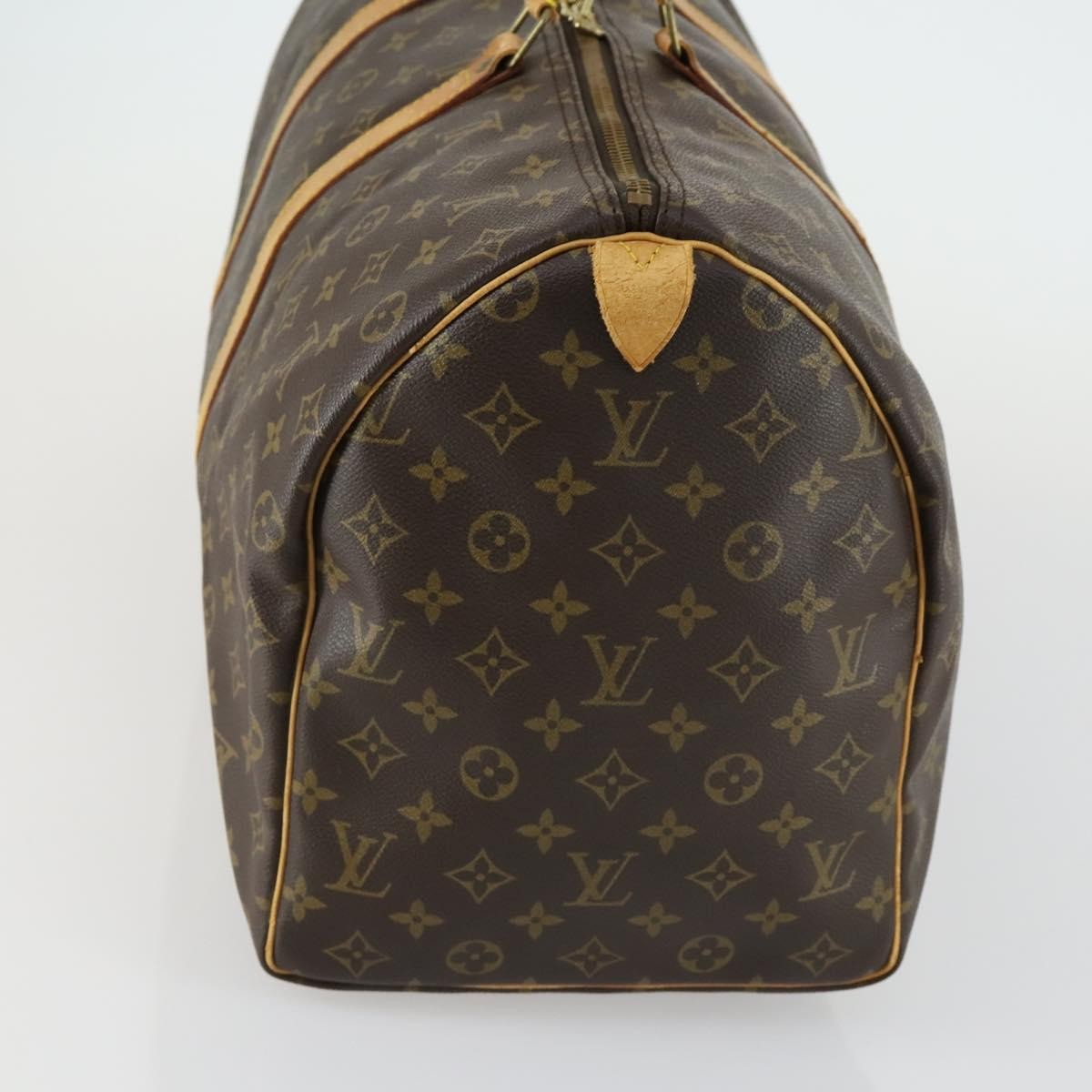 Louis Vuitton Keepall Bag Monogram Canvas Brown Canvas Travel Bag Bag (Authentic Pre-Loved)
