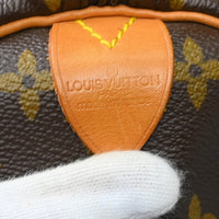 Louis Vuitton Keepall Bag Monogram Canvas Brown Canvas Travel Bag Bag (Authentic Pre-Loved)