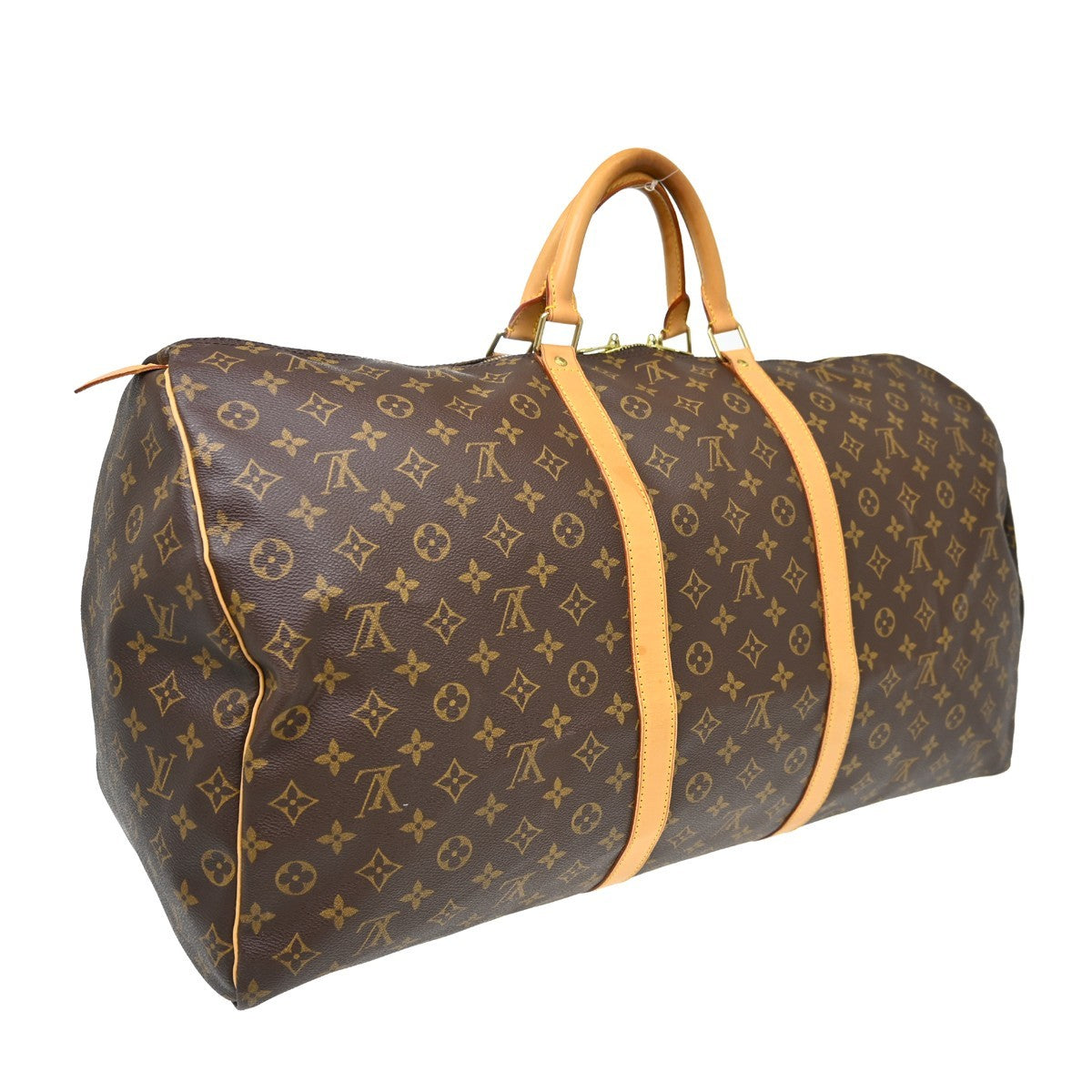 Louis Vuitton Louis Vuitton Keepall Bag Monogram Canvas Brown Canvas Travel Bag Bag (Pre-Loved)