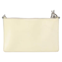 Prada Chain Crossbody Bag Vernice Saffiano Leather White Leather Shoulder Bag Bag (Pre-Loved)