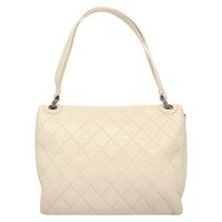 Chanel Chanel Padded Envelope Flap Bag Quilted Aged Calfskin White Leather Shoulder Bag Bag (Pre-Loved)