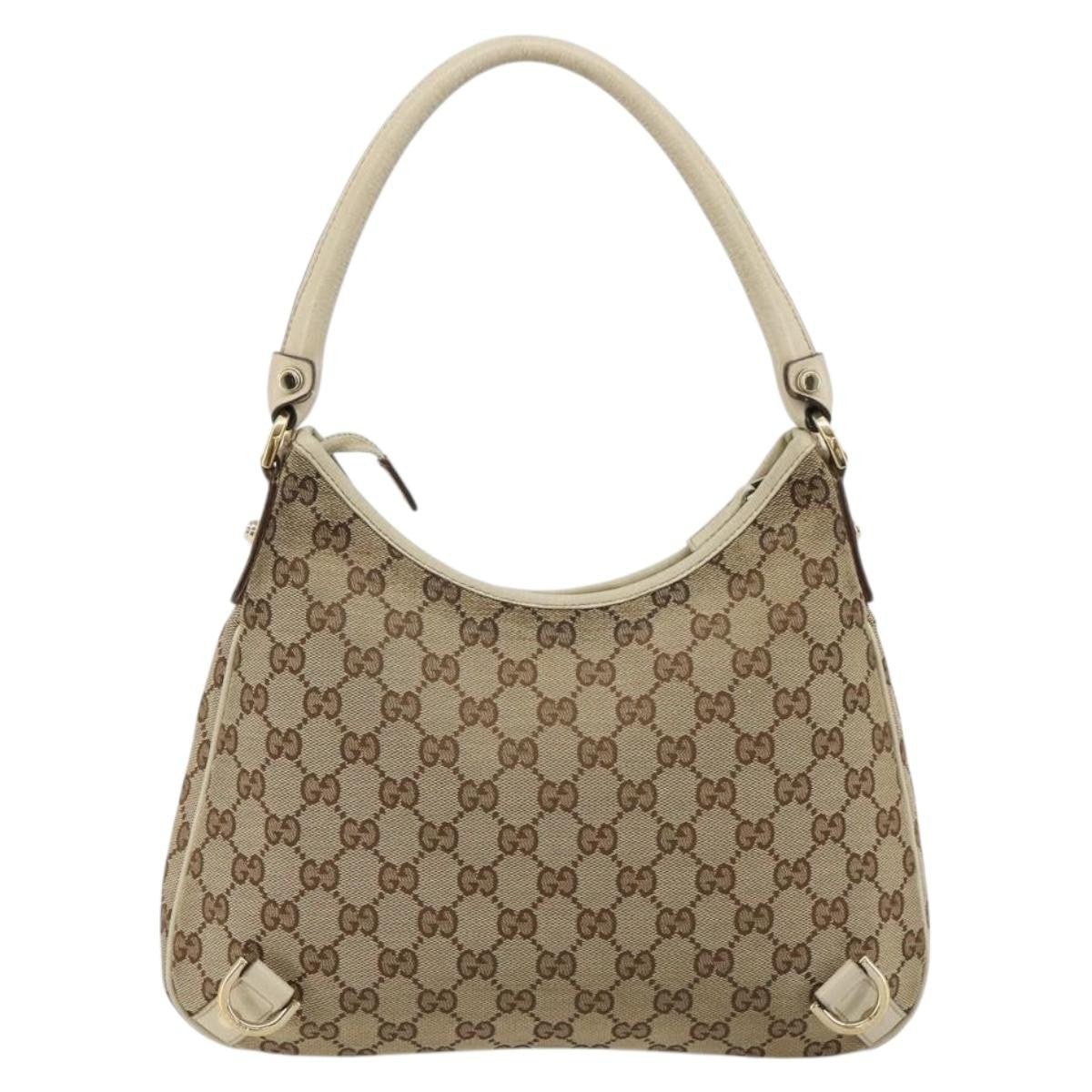 Gucci Abbey Shoulder Bag Gg Canvas Beige Canvas Shoulder Bag Bag (Pre-Loved)