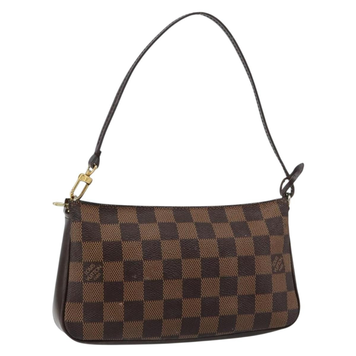 Louis Vuitton Navona Pochette Accessoires Damier Brown Canvas Clutche & Pouche Bag (Authentic Pre-Loved)