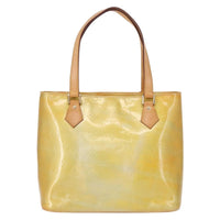 Louis Vuitton Houston Handbag Monogram Vernis Yellow Patent_Leather Tote Bag Bag (Pre-Loved)