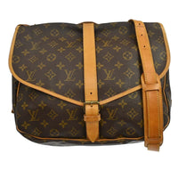 Louis Vuitton Louis Vuitton Saumur Messenger Bag Monogram Canvas Brown Canvas Handbag (Authentic Pre-Loved)