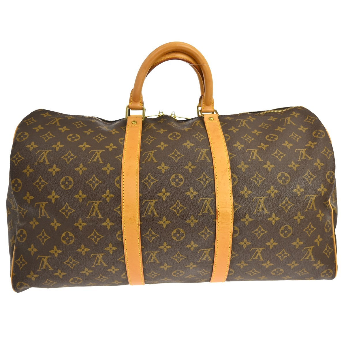 Louis Vuitton Louis Vuitton Keepall Bag Monogram Canvas Brown Canvas Travel Bag Bag (Pre-Loved)