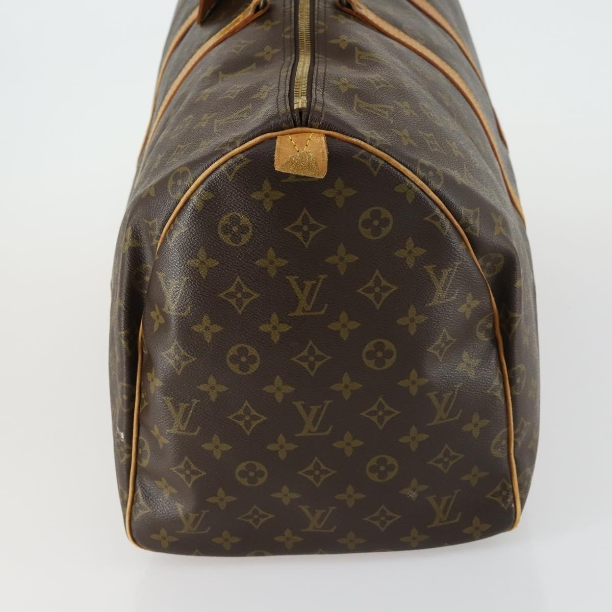 Louis Vuitton Keepall Bag Monogram Canvas Brown Canvas Travel Bag Bag (Authentic Pre-Loved)