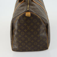 Louis Vuitton Keepall Bag Monogram Canvas Brown Canvas Travel Bag Bag (Authentic Pre-Loved)