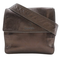 Chanel Vintage Shoulder Bag Leather Brown Leather Shoulder Bag Bag (Authentic Pre-Loved)