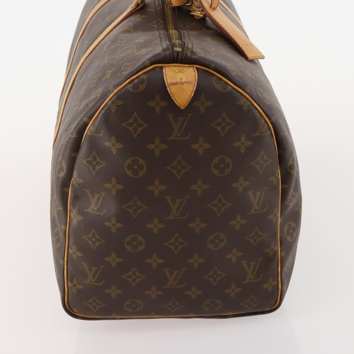 Louis Vuitton Keepall Bag Monogram Canvas Brown Canvas Travel Bag Bag (Authentic Pre-Loved)
